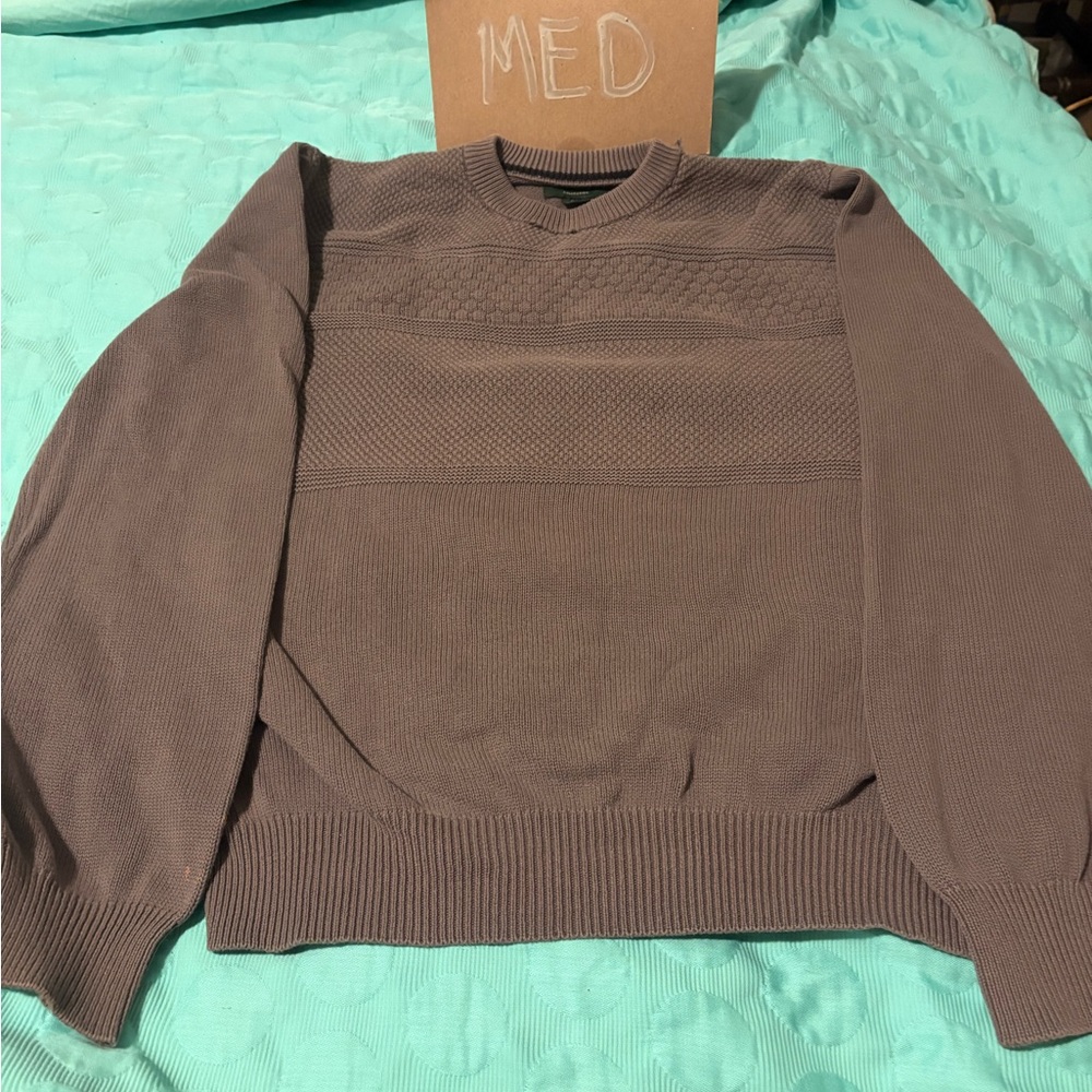 Med David Taylor Brown Crew Neck Sweater vintage